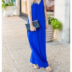 Blue maxi dress